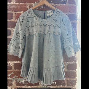 SEA New York Eyelet Top